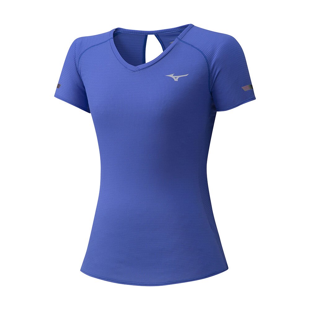 Mizuno Women's T-Shirts Blue DryAeroflow Apparel - J2GA020829